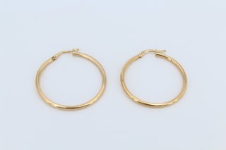 Pendientes de Aro Clásicos Mediano Oro 18k.R:00163