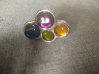 Conjunto de Pulsera y Anillo de Zamac