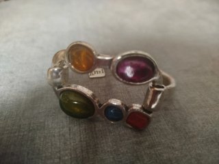 Conjunto de Pulsera y Anillo de Zamac