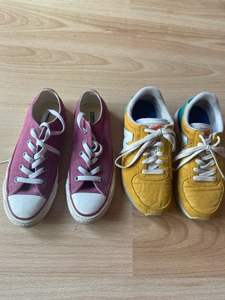Lote zapatillas New Balance 37 y Converse 36