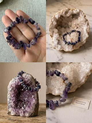 Pulsera de amatista natural