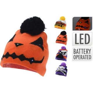 Gorro Halloween LED 4 Modelos 6 Luces