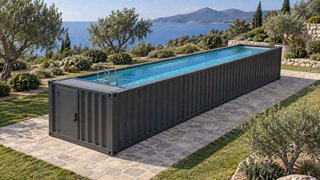 Piscina contenedor 40 pies climatizada