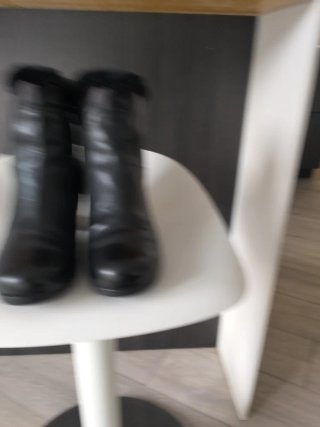Botines Pitillos Piel Negros Talla 39