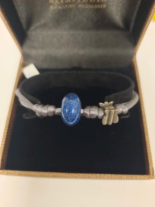 Pulsera Plata Azul