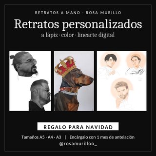 Retrato personalizado a lápiz | Regalo Navidad