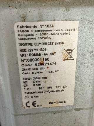 Cucina a gas Edesa