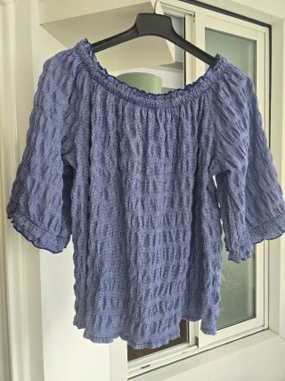 Conjunto 2 piezas azul y blanco