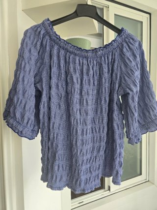 Conjunto 2 piezas azul y blanco
