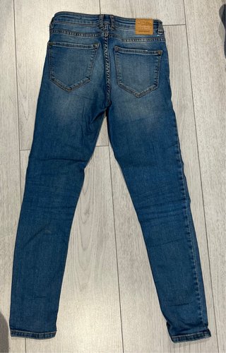 Pantalones vaqueros Mango azul talla S