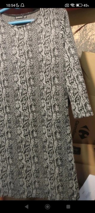 Vestido M estampado serpiente Stradivarius