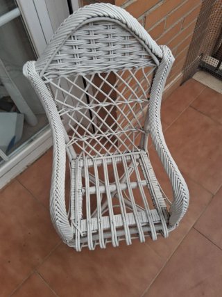 Butaca de Ratán Blanca