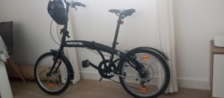 Bicicleta plegable Waycscral negra precio negociab
