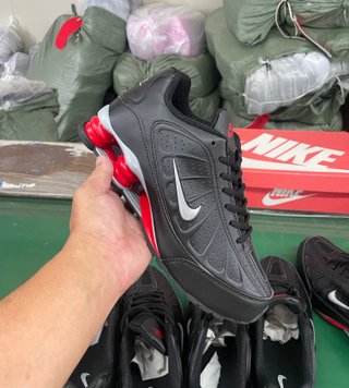 Nike Shox R4 Naranja Negro Talla 42