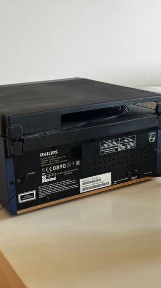 Tocadiscos Retro Philips OTT2000 Azul/Negro