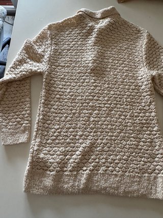 Jersey de punto calado Zara beige