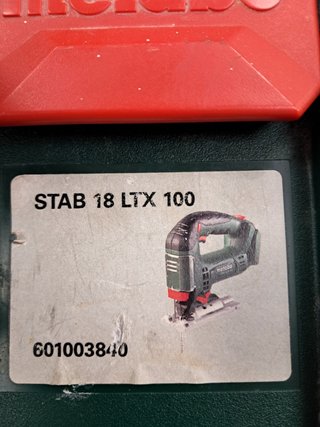Sierra Calar Metabo STAB 18 LTX 100 A Bateria