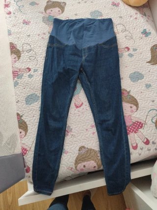 Pantalón premamá vaquero azul