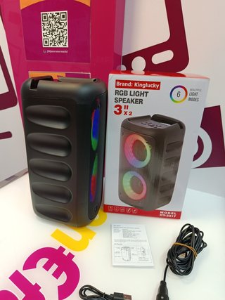 Altavoz Portatil Bluetooth Rgb Light Speaker Hy-3317