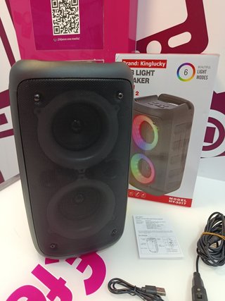 Altavoz Portatil Bluetooth Rgb Light Speaker Hy-3317