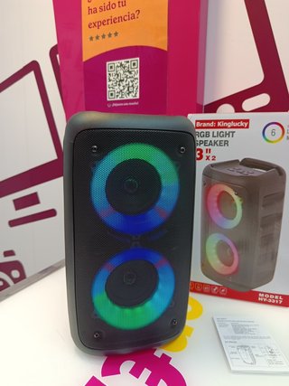 Altavoz Portatil Bluetooth Rgb Light Speaker Hy-3317