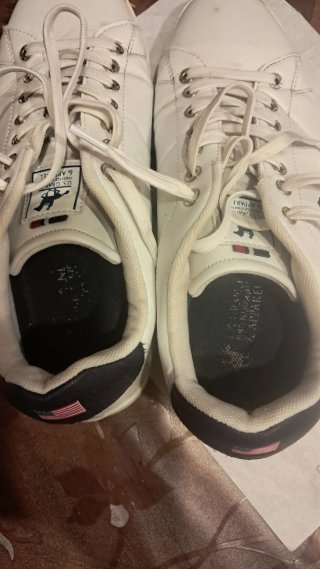 Scarpe Uomo Ralph Lauren Pelle Bianca