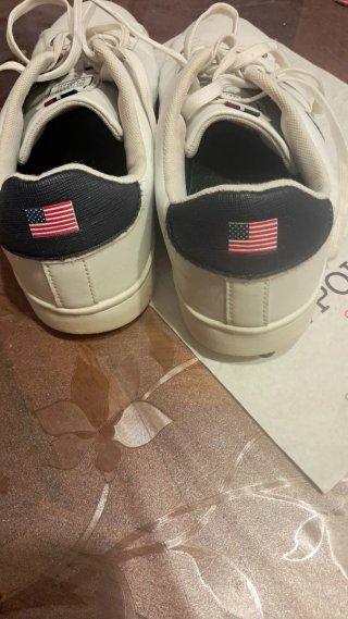 Scarpe Uomo Ralph Lauren Pelle Bianca