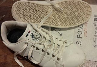 Scarpe Uomo Ralph Lauren Pelle Bianca