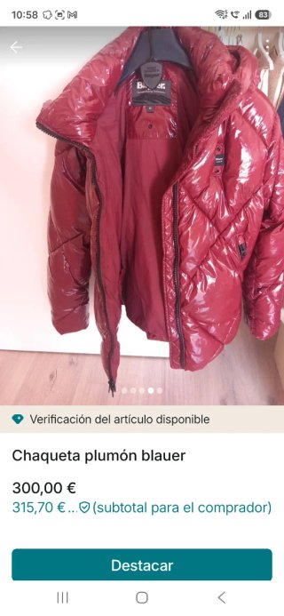 Chaqueta Blauer Mujer Talla M