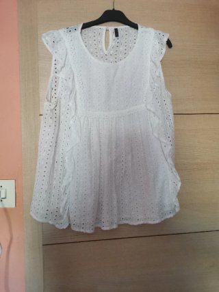 Blusa bordada blanca