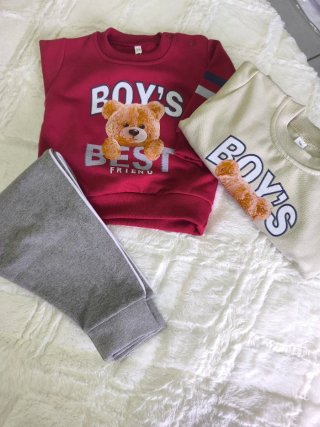 Conjunto de 3 peças para bebé menino