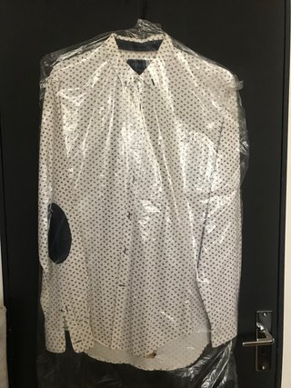 Camisa Zara Manga Larga Estampada Talla M