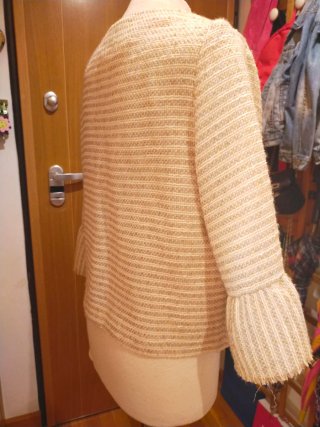 Chaqueta de mujer trucco Beige Talla L