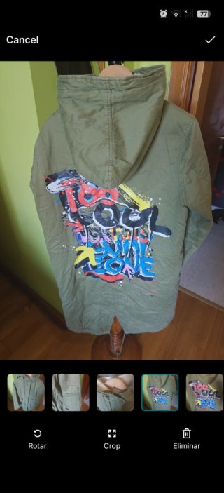 Parka Zara Verde Oliva