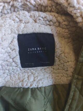 Parka Zara Verde Oliva