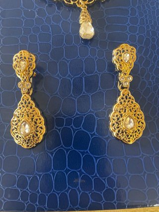 Set de Broche y Pendientes de Fallera Dorados