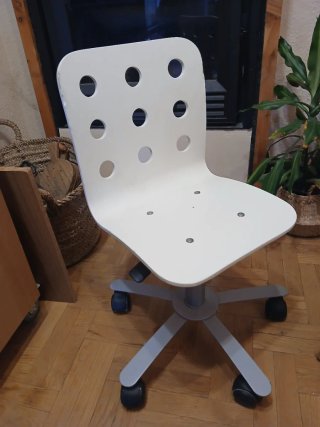 Silla de escritorio infantil ikea blanca