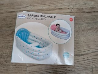Bañera Hinchable Olmitos para Bebé ( rosa)