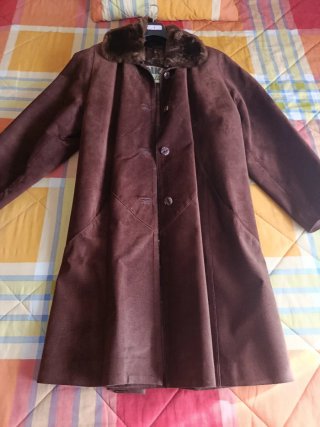 Chaqueta de Piel Auténtica Marrón