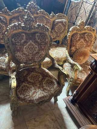 Juego de sillones estilo barroco