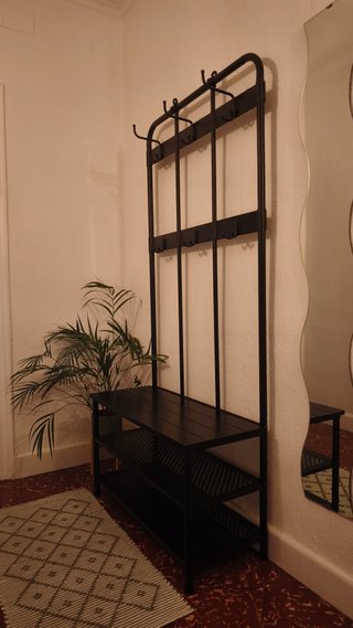 Perchero con banco zapatero IKEA PINNIG