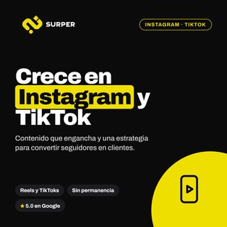 Gestión de Redes Sociales | Instagram, TikTok, +