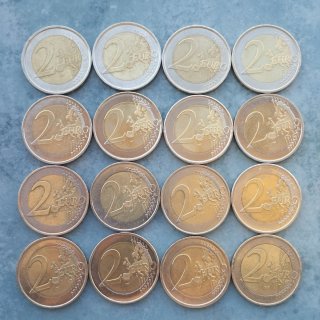 Lote 18 Monedas 2 Euros Conmemorativas