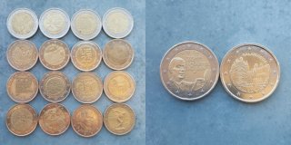 Lote 18 Monedas 2 Euros Conmemorativas