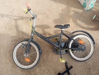 Bicicleta Infantil 16 Pulgadas Negra