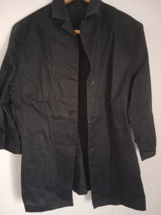 Chaqueta Lino Negra Talla 46