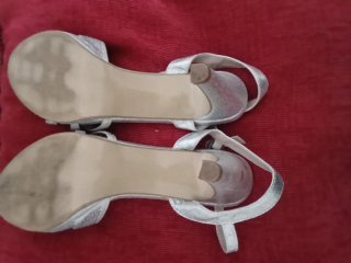 Sandalias de Fiesta Plateadas Sunsea Talla 37