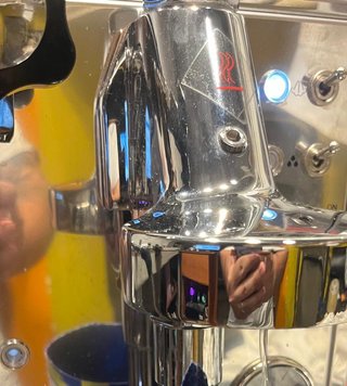 Macchina caffè espresso a leva in acciaio inox