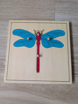 Puzzle Montessori Libélula Madera