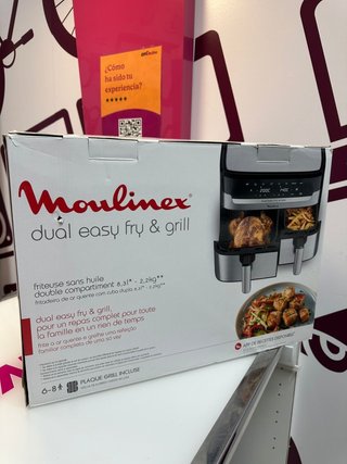Freidora De Aire Moulinex Dual Easy Fry & Grill 8.3 L (sin U